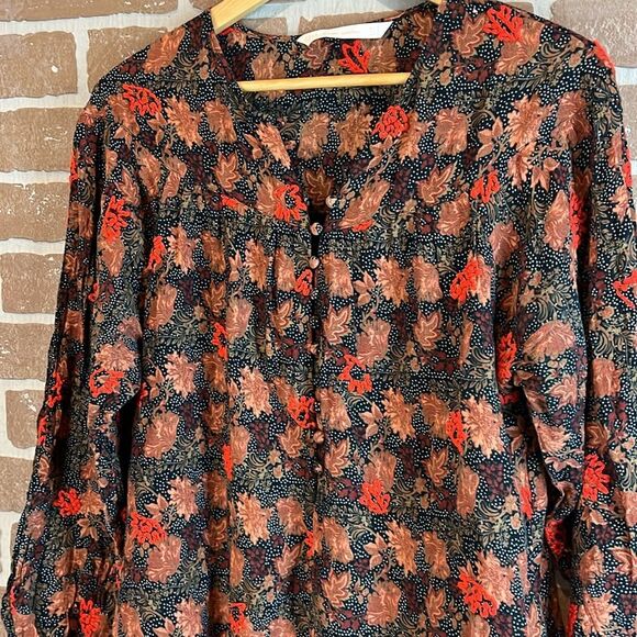 Zara Trafaluc Floral Dress Tunic with Embroidery Top - Picture 2 of 12